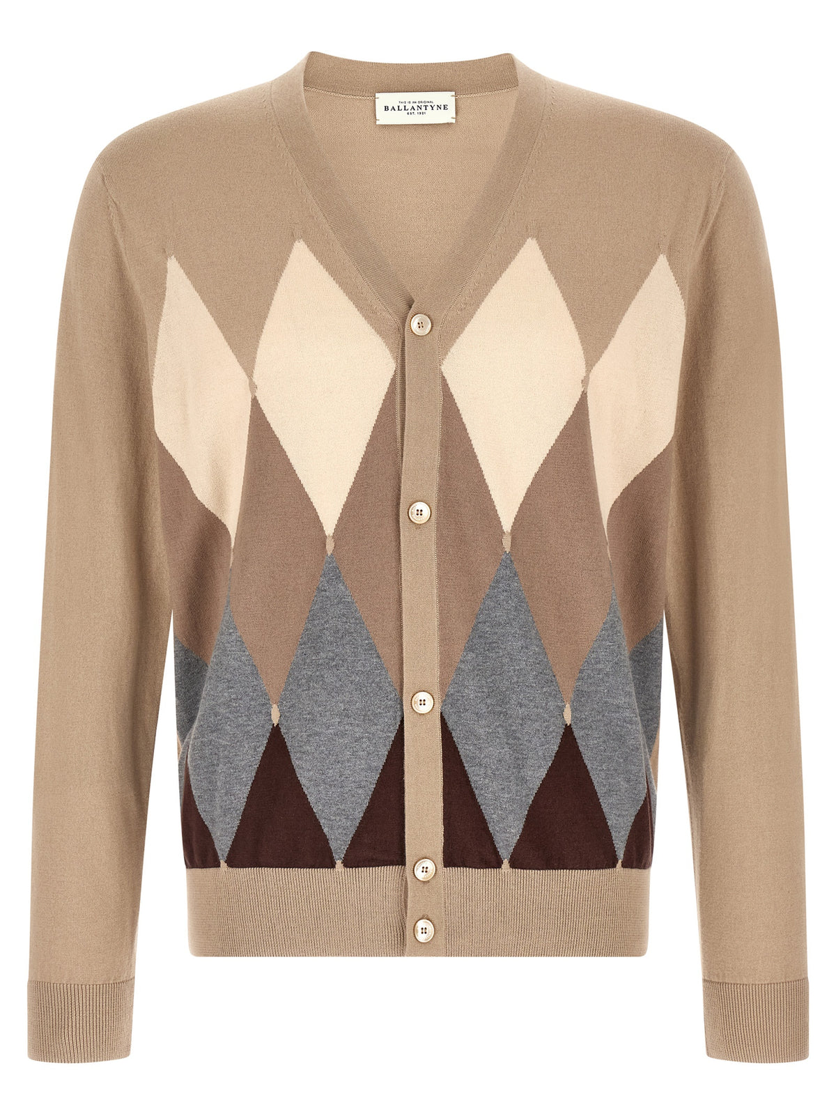Cardigan Ballantyne en Coton Beige
