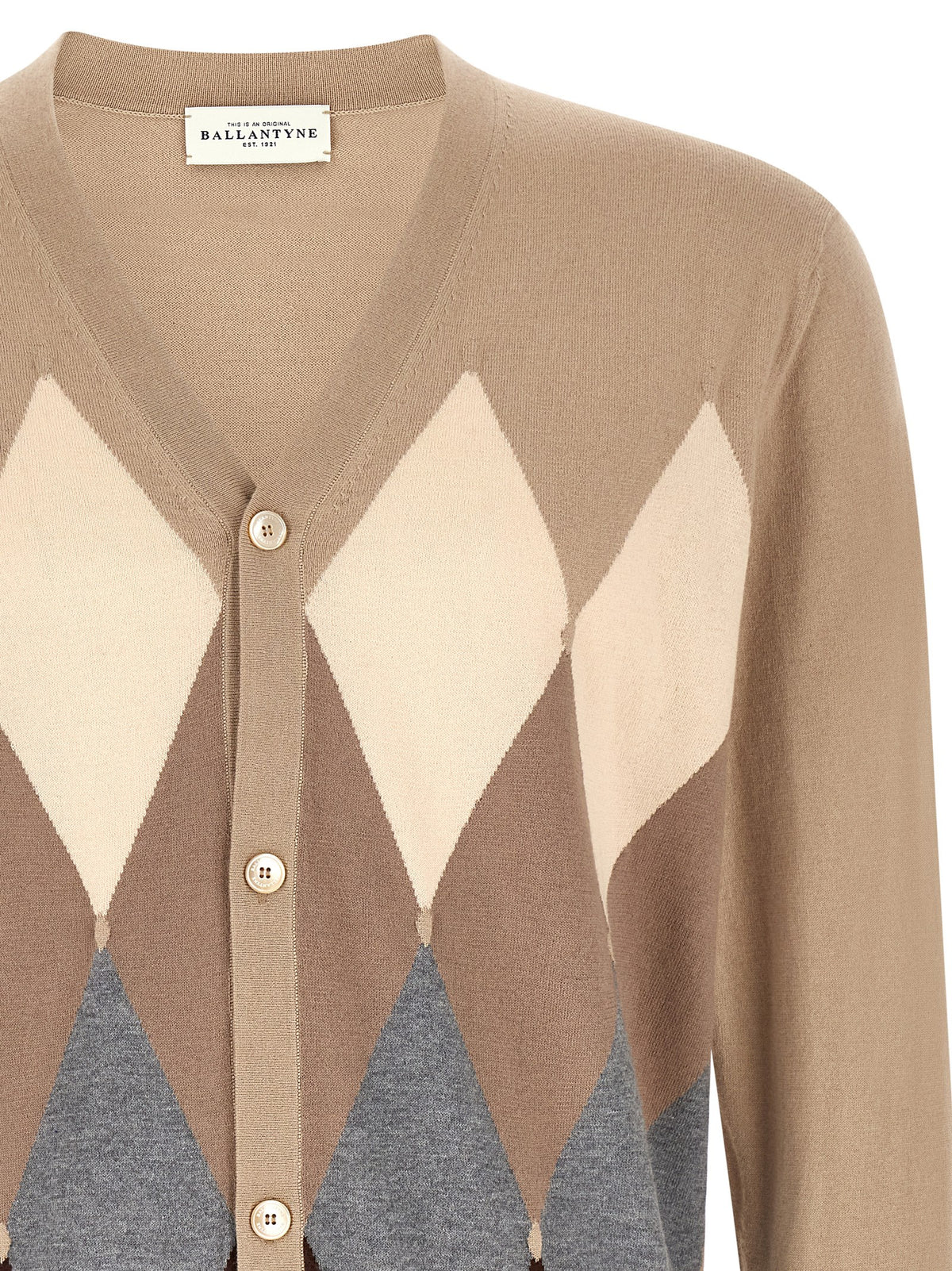 Cardigan Ballantyne en Coton Beige