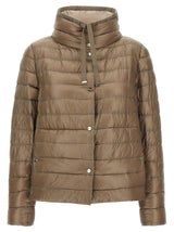 Herno Brown Polyamide Full-Length Jacket