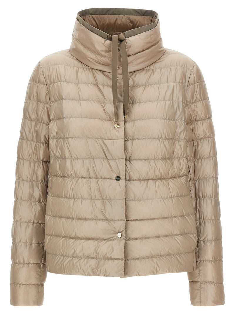 Herno Brown Polyamide Reversible Quilted Down Jacket