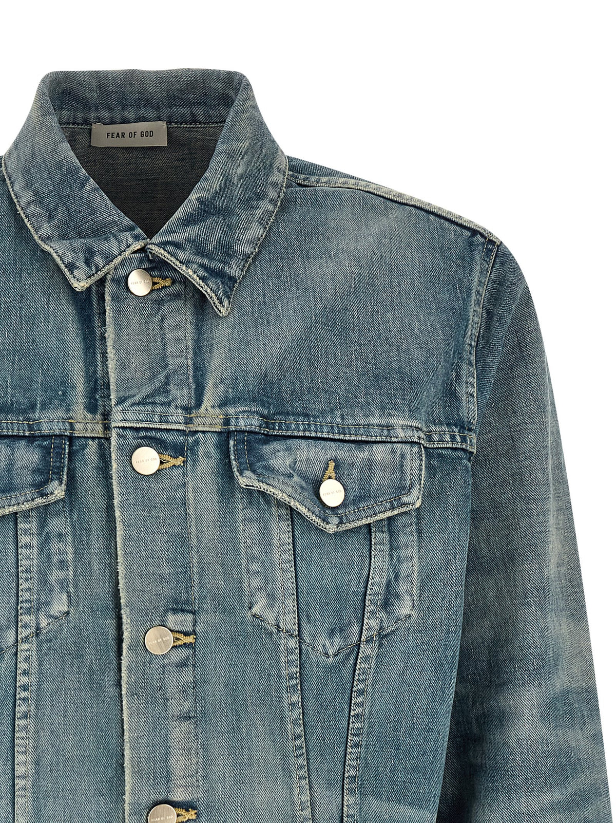 Fear Of God Blue Cotton Denim Jacket