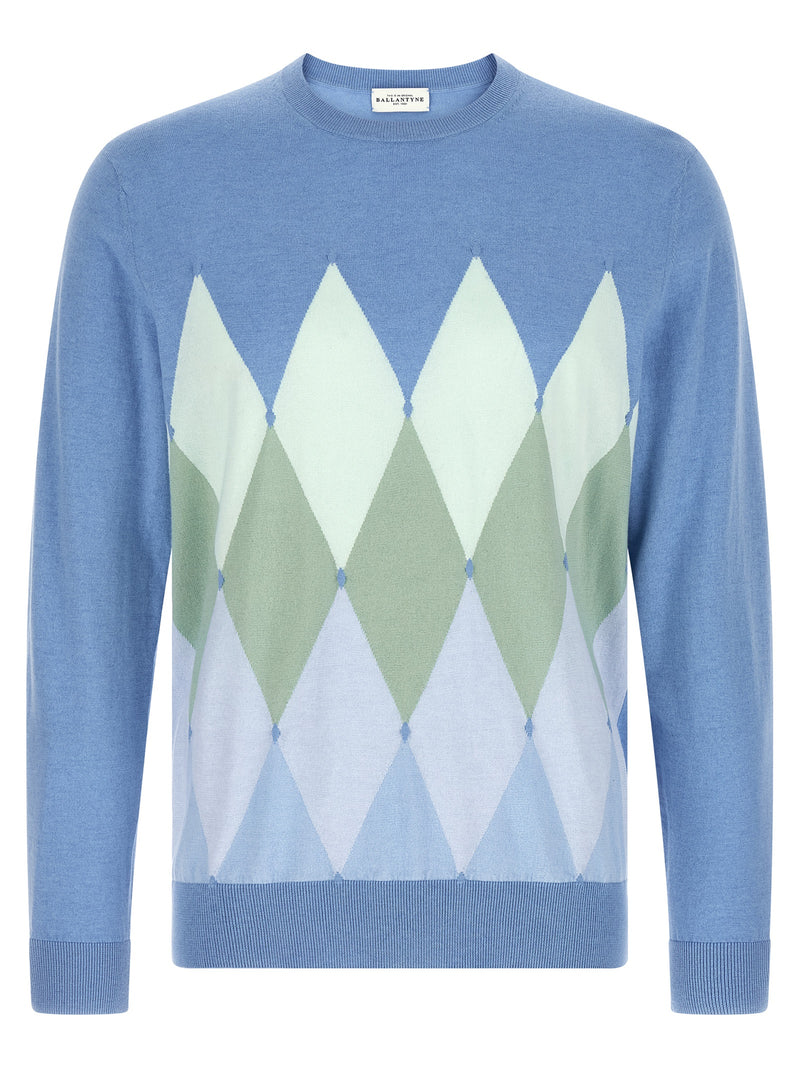 Cardigan Ballantyne en coton bleu