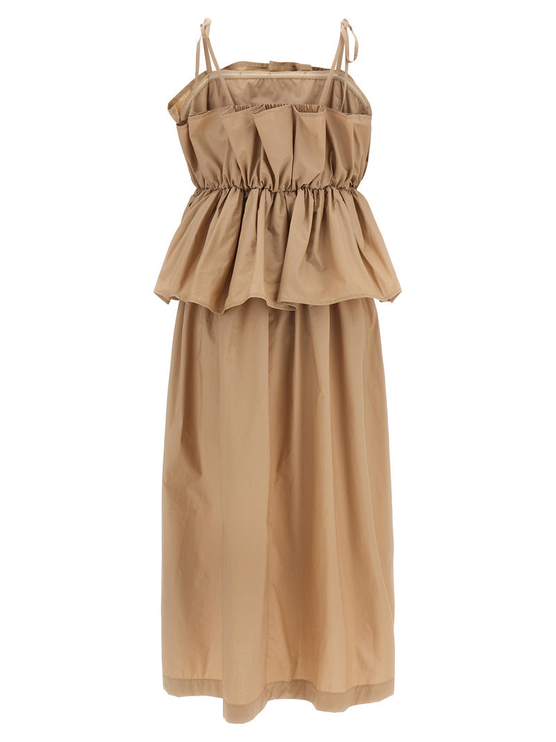 Twinset Beige Cotton Long Dress for Women