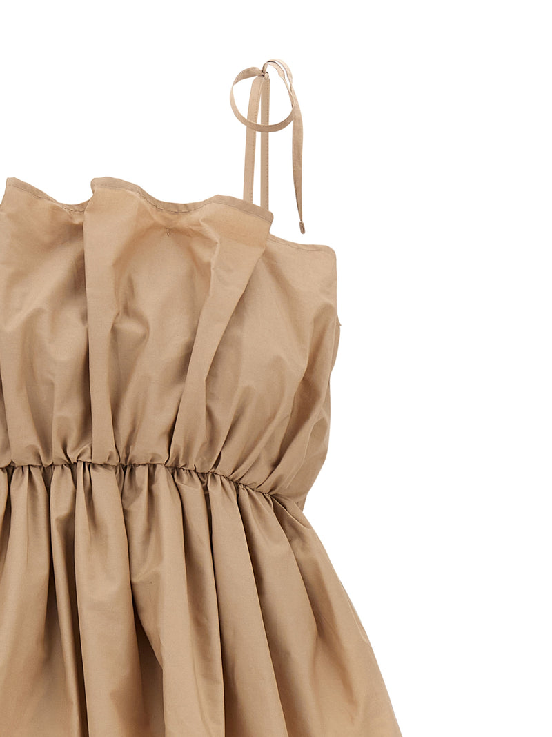 Twinset Beige Cotton Long Dress for Women