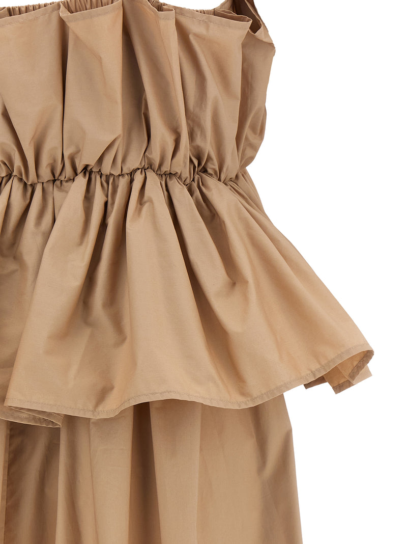 Twinset Beige Cotton Long Dress for Women