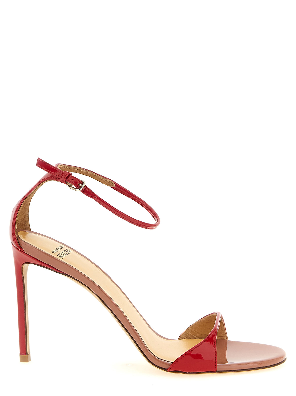 Francesco Russo R1S1023 Multicolor Goatskin Stiletto Heel Sandals