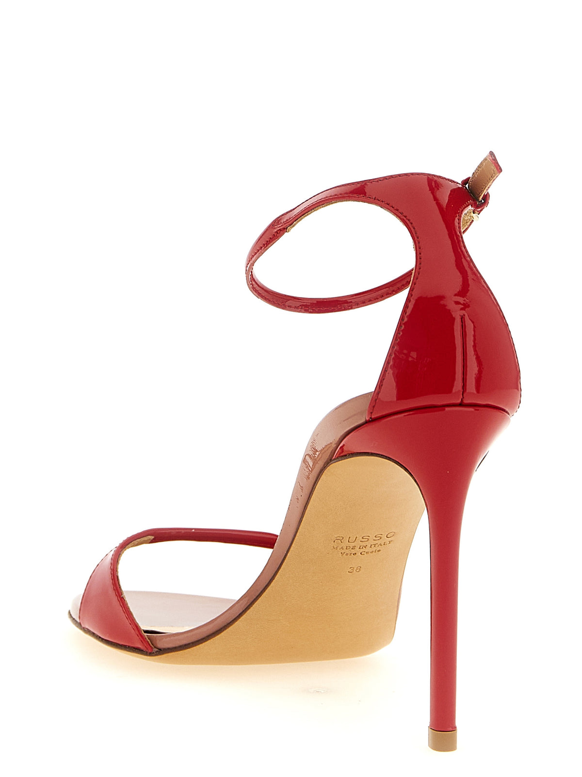 Francesco Russo R1S1023 Multicolor Goatskin Stiletto Heel Sandals