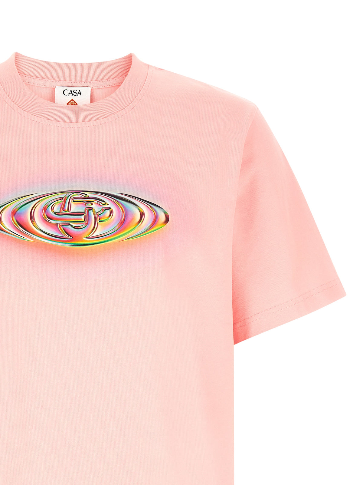T-shirt Casablanca en coton biologique multicolore