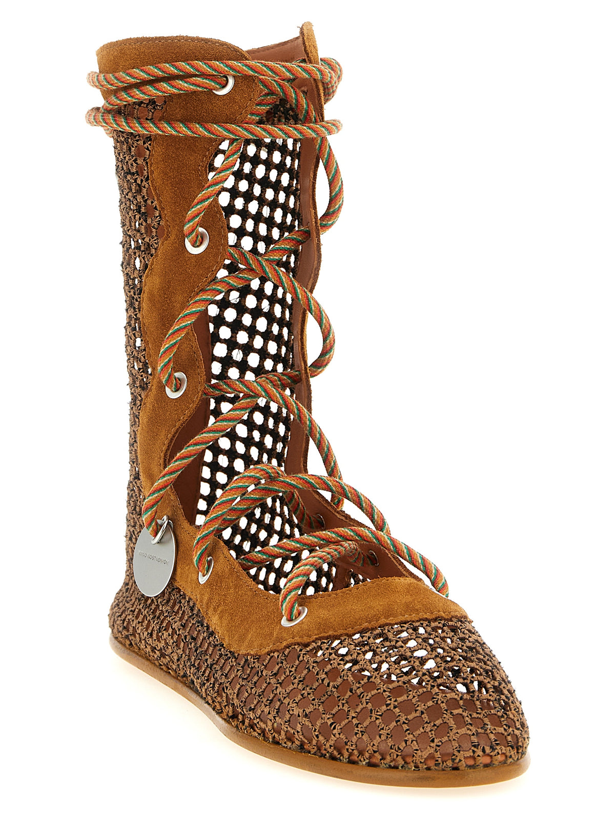 Bottes Courtes Kiko Kostadinov en Polyester Marron