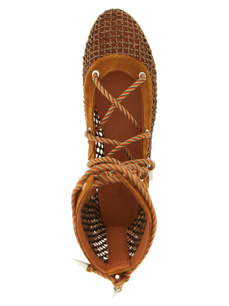 Bottes Courtes Kiko Kostadinov en Polyester Marron