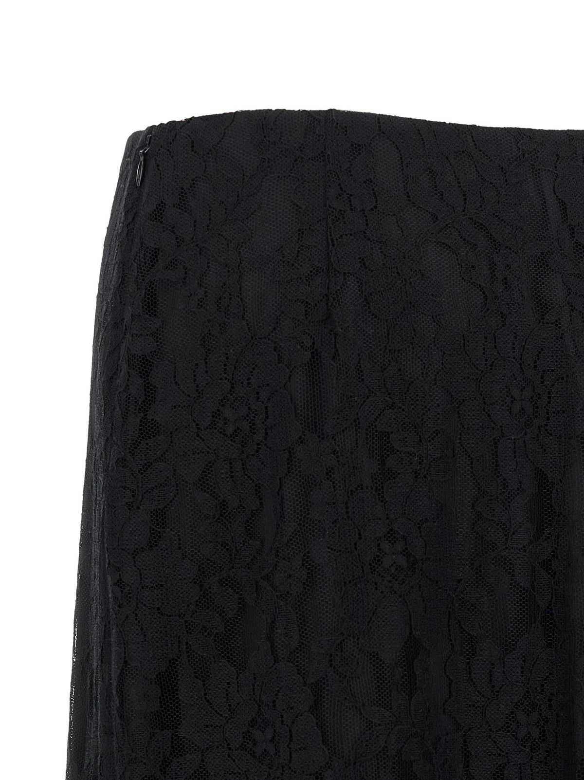 Valentino Garavani Black Cotton Midi Skirt