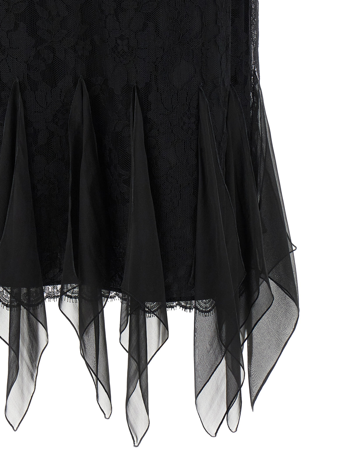 Valentino Garavani Black Cotton Midi Skirt