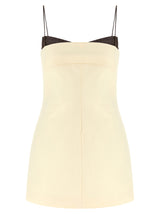 Robe Mini Beige Tailorée en Coton par Entire Studios