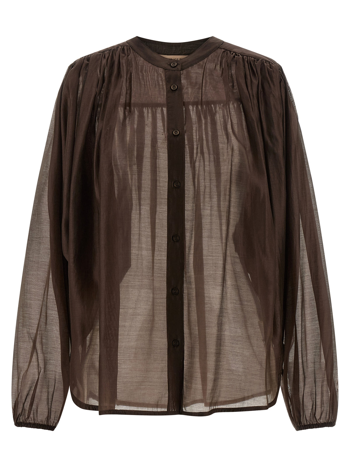 Twinset Brown Lycra Blouse - Elegant and Trendy Design