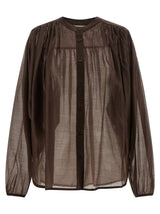 Twinset Brown Lycra Blouse - Elegant and Trendy Design