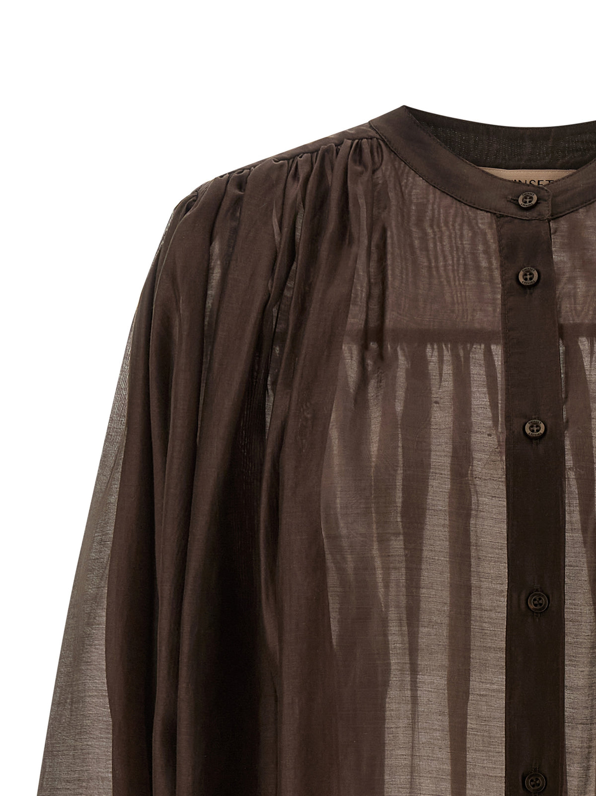 Twinset Brown Lycra Blouse - Elegant and Trendy Design
