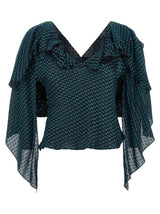 Kiko Kostadinov Blue Modal Blouse
