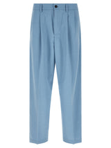 Department 5 Blue Polyester Chino Pants - Whisky Model