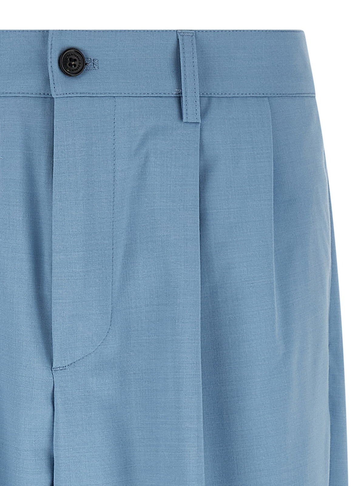 Department 5 Blue Polyester Chino Pants - Whisky Model