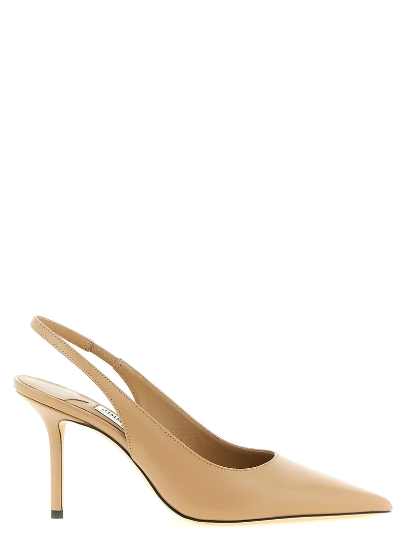 Escarpins Jimmy Choo en cuir beige à talons hauts