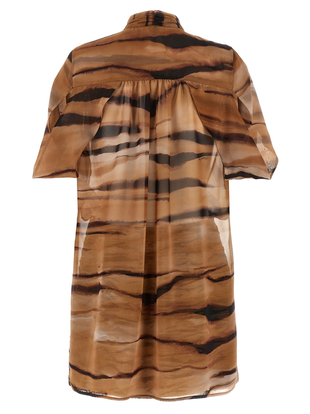 Robe courte Elisabetta Franchi en polyester marron
