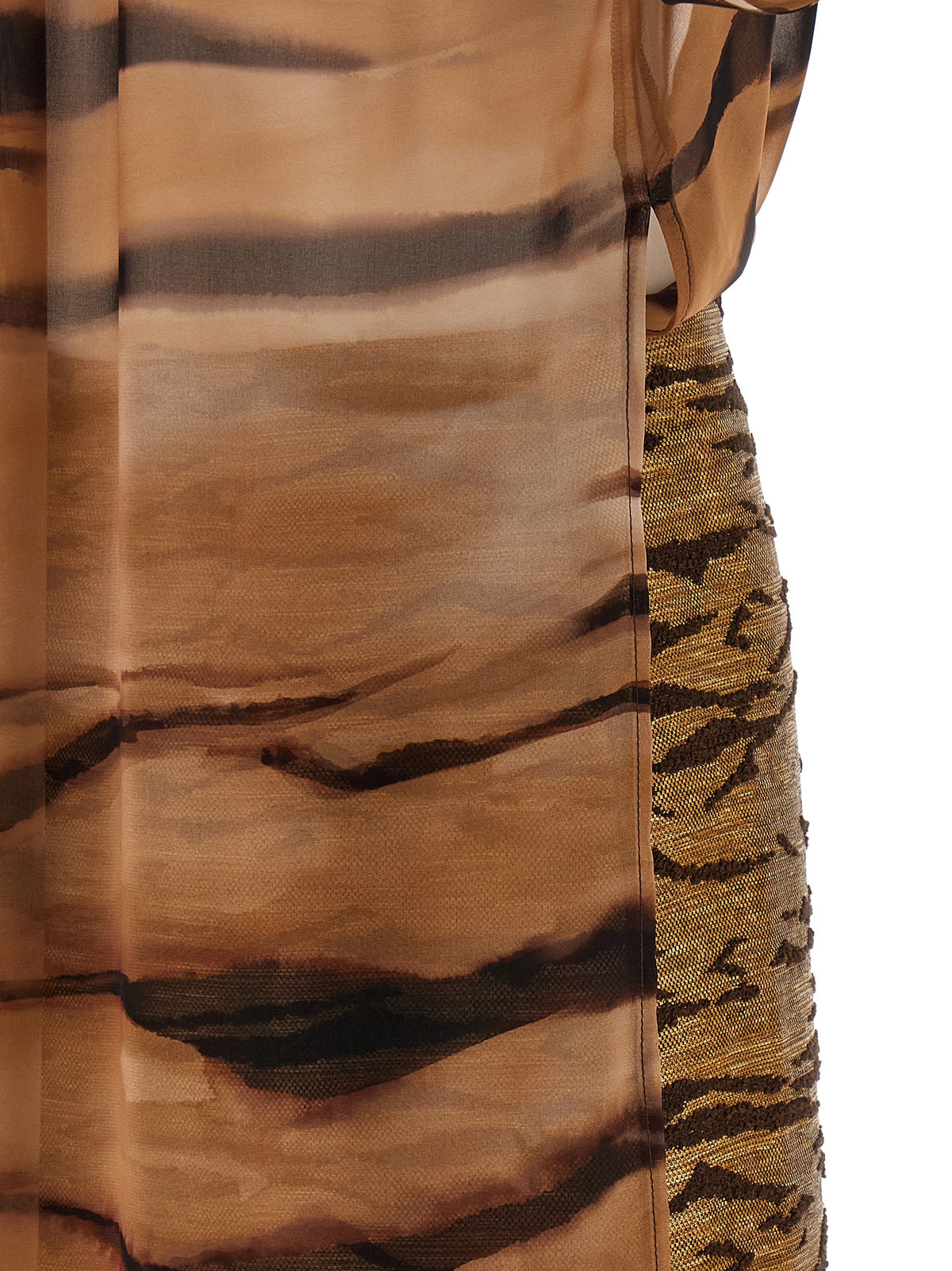 Robe courte Elisabetta Franchi en polyester marron