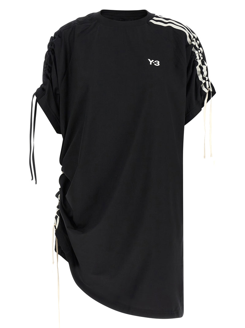 Y-3 Black Polyester Short Dress - Stylish and Versatile