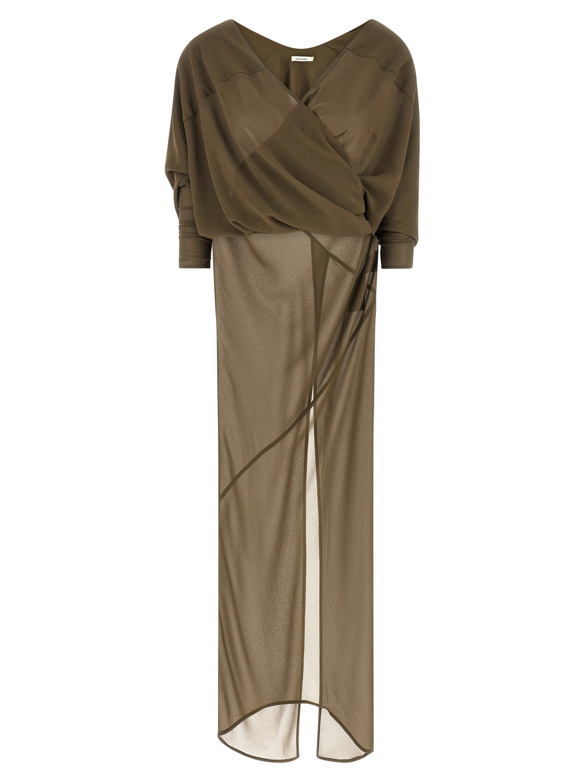 Robe longue bicolore en polyester Entire Studios