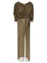 Robe longue bicolore en polyester Entire Studios