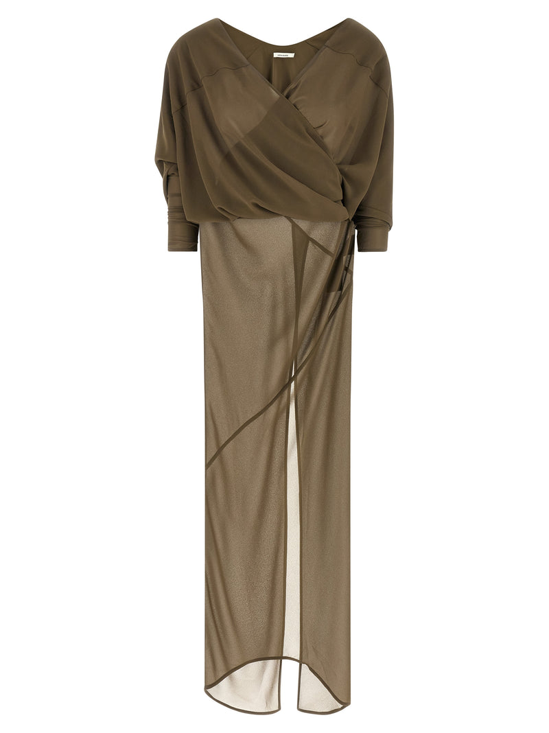 Entire Studios Bicolor Polyester Long Dress