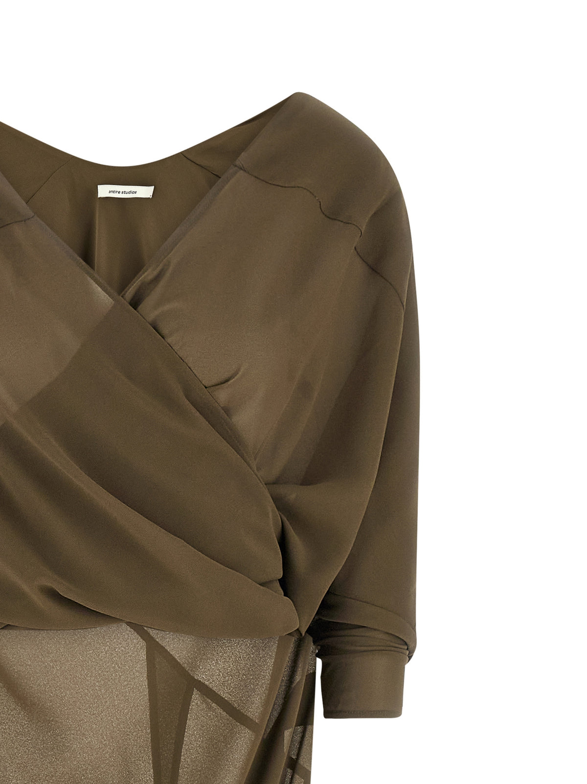 Robe longue bicolore en polyester Entire Studios