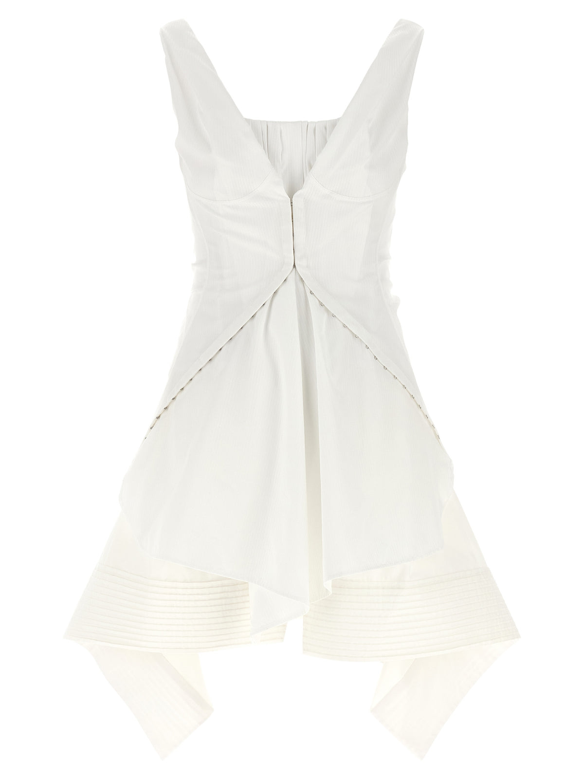 Alexander McQueen Mini ‘Day’ Dress in White Cotton