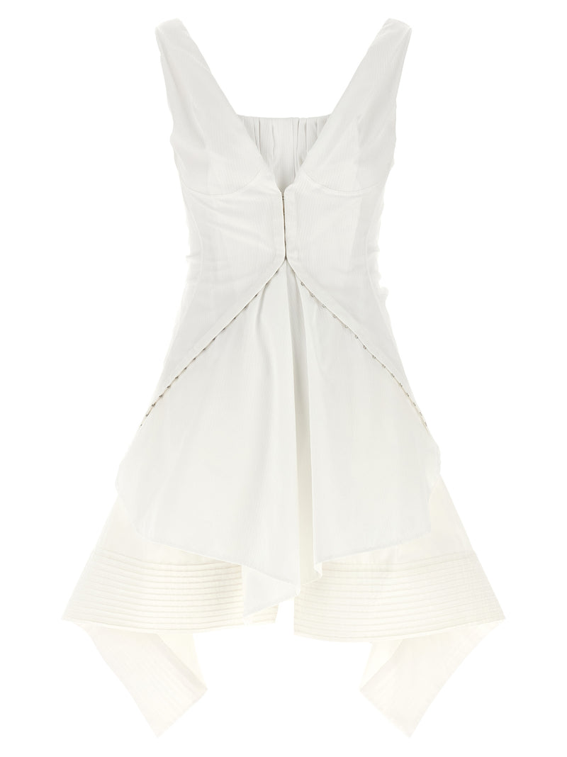 Alexander McQueen Mini ‘Day’ Dress in White Cotton