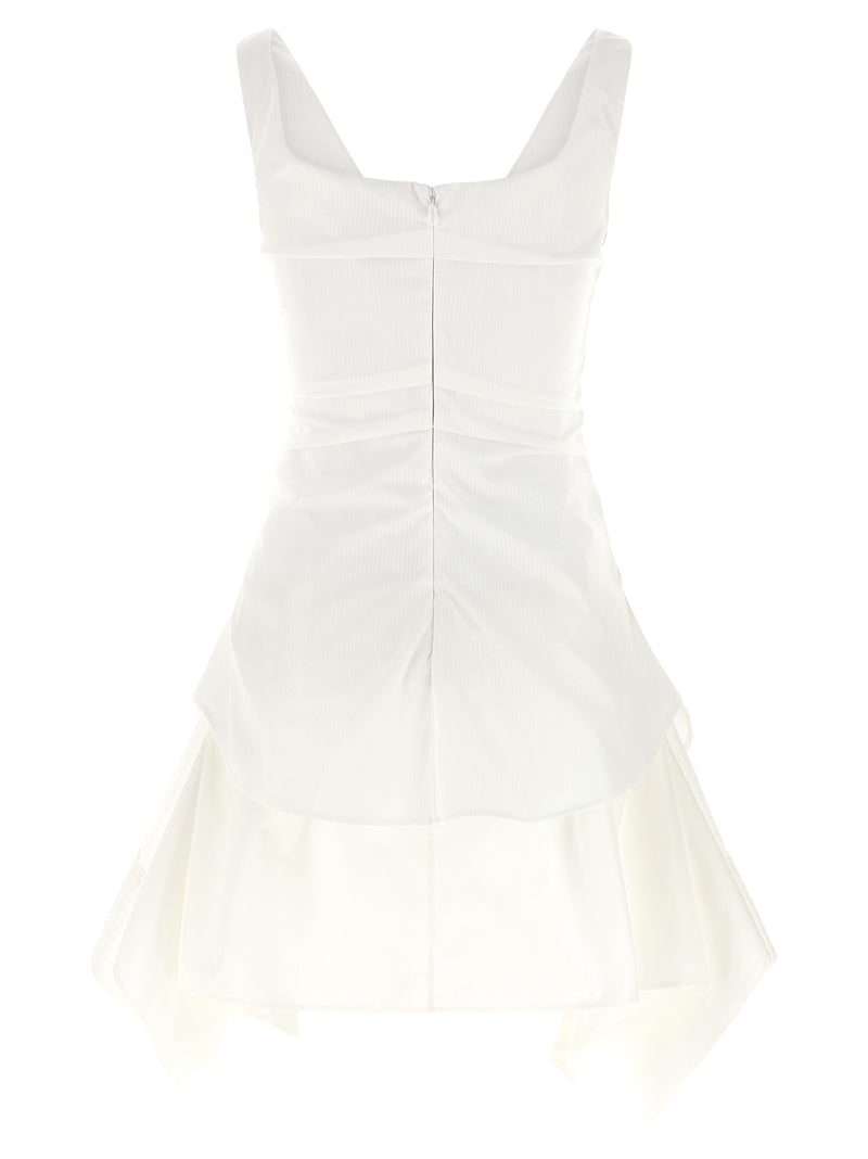 Alexander McQueen Mini ‘Day’ Dress in White Cotton