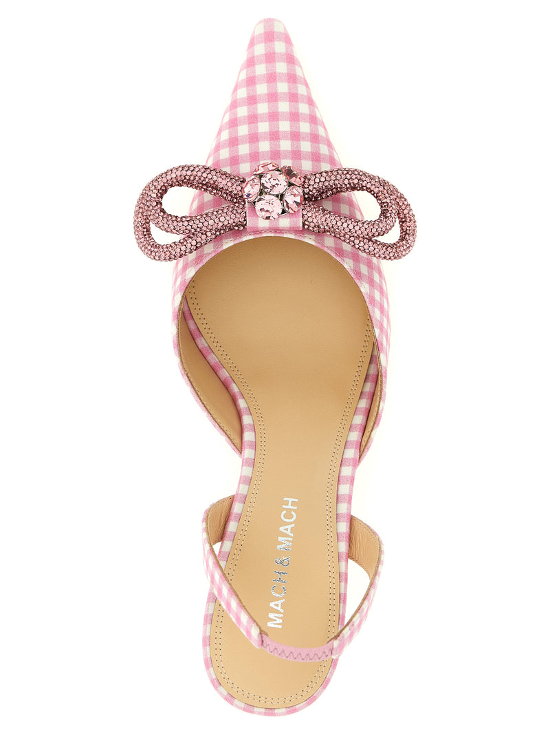 Escarpins mi-hauts MACH & MACH multicolores façon coton