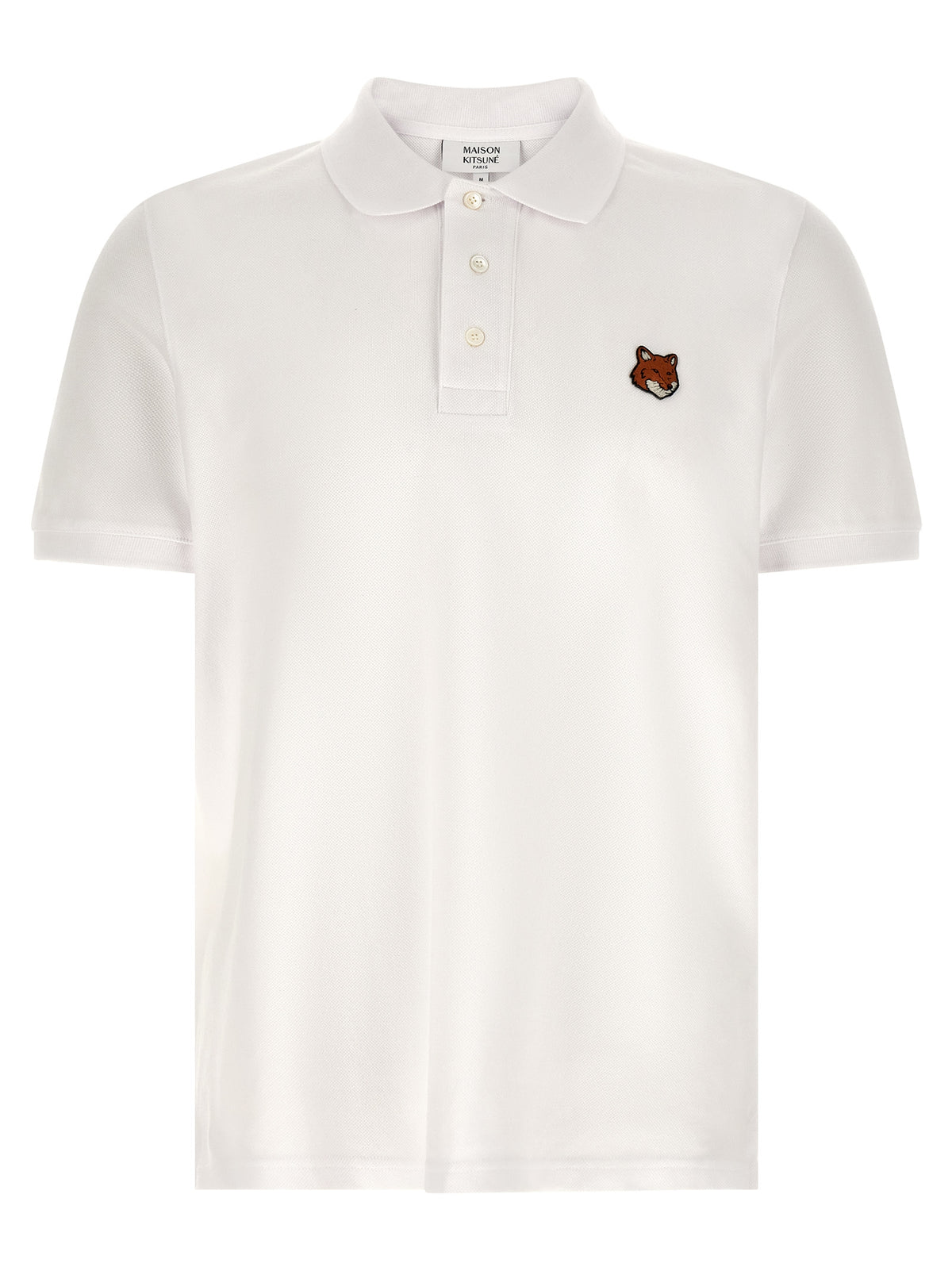 Polo en coton blanc Maison Kitsuné