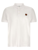 Polo en coton blanc Maison Kitsuné