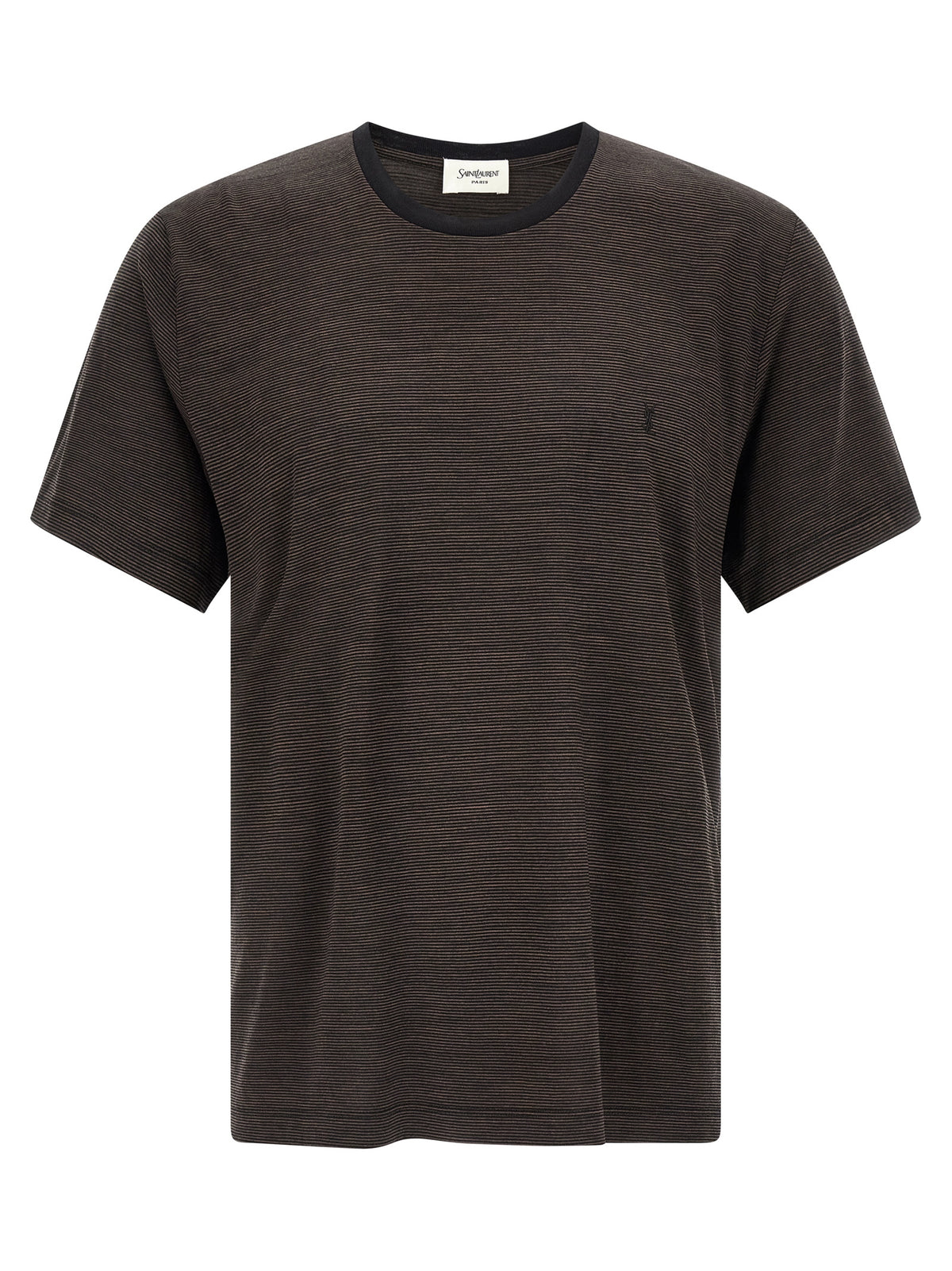 T-shirt en laine marron Saint Laurent