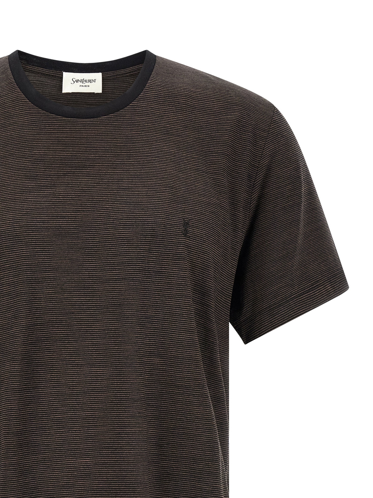 T-shirt en laine marron Saint Laurent