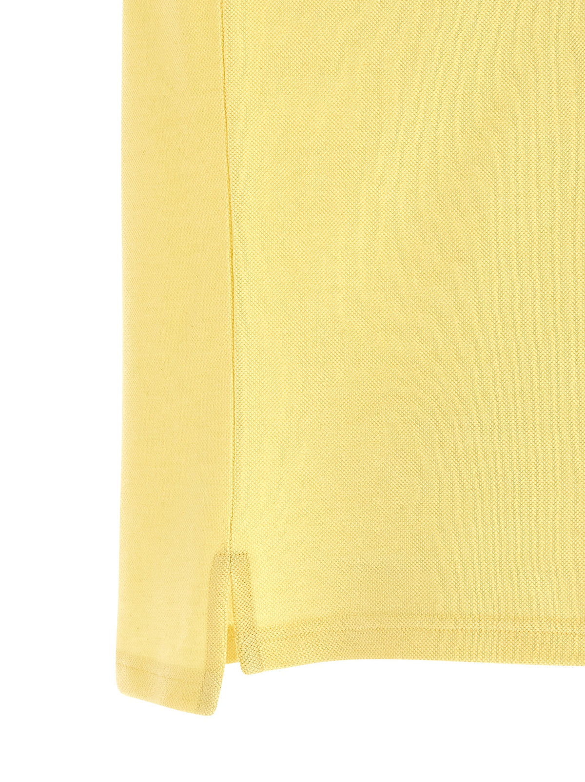 Saint Laurent Bicolor Cotton Polo Shirt - Yellow
