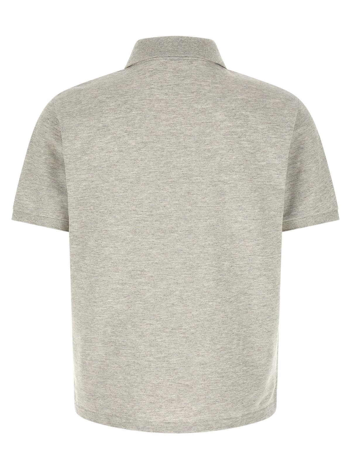 Polo Shirt en Coton Gris Saint Laurent - Élégance et Confort