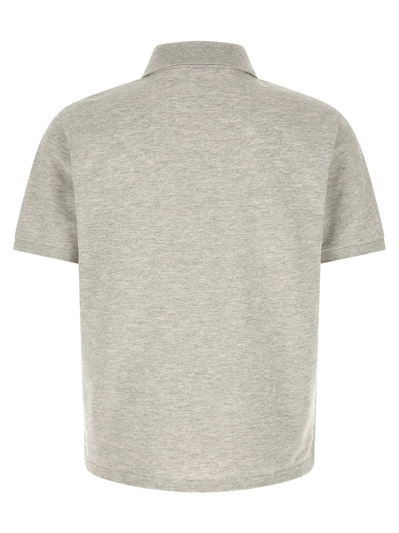 Saint Laurent Gray Cotton Polo Shirt - Timeless Elegance