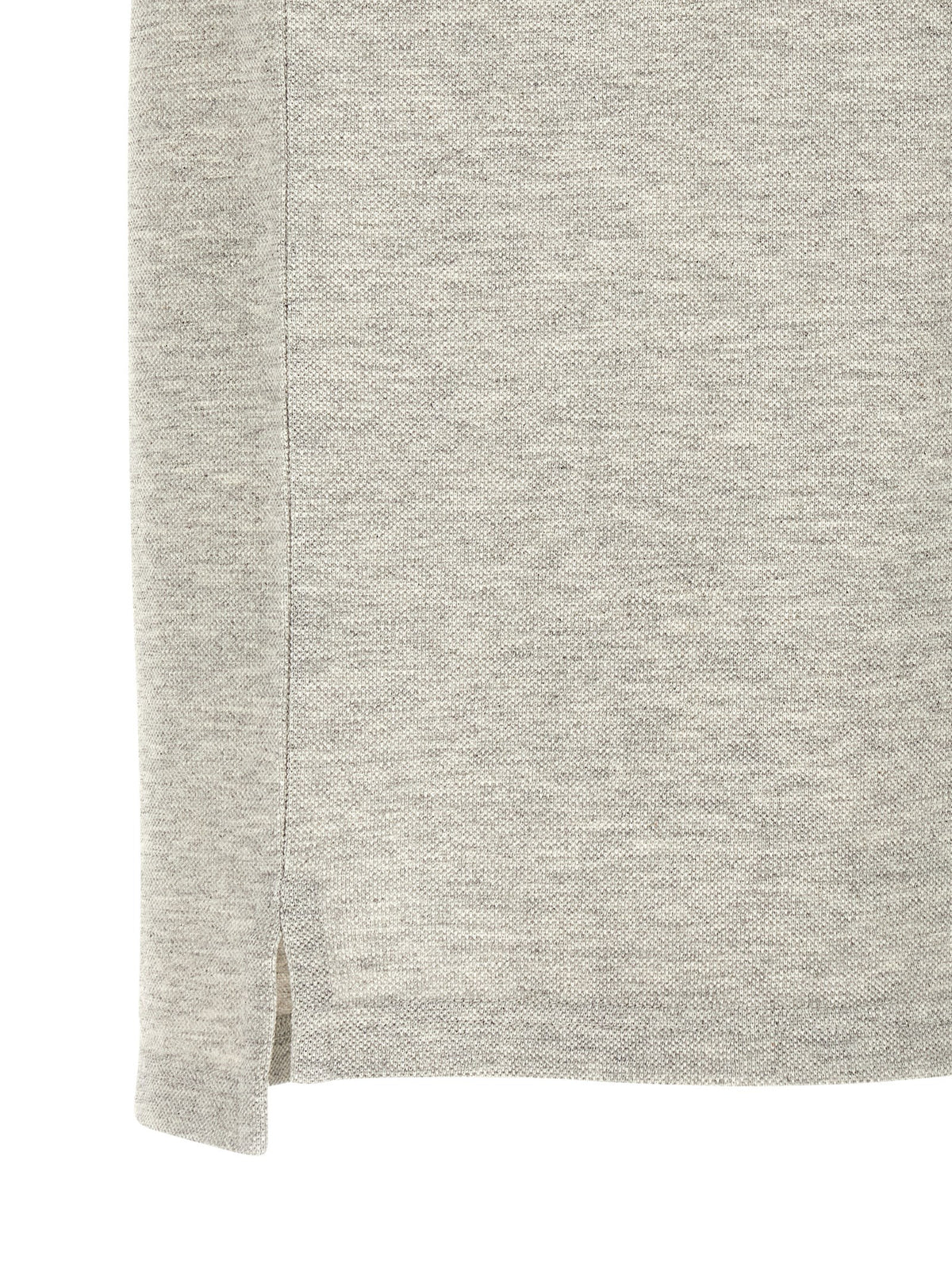 Polo Shirt en Coton Gris Saint Laurent - Élégance et Confort
