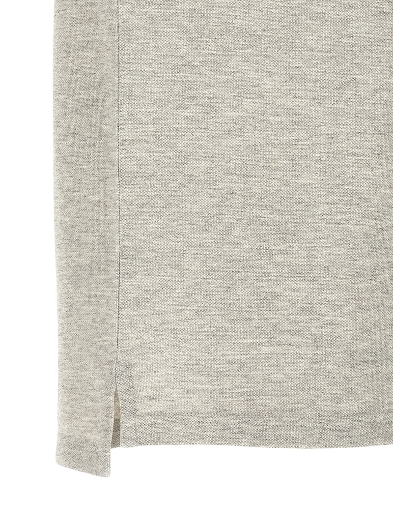 Saint Laurent Gray Cotton Polo Shirt - Timeless Elegance