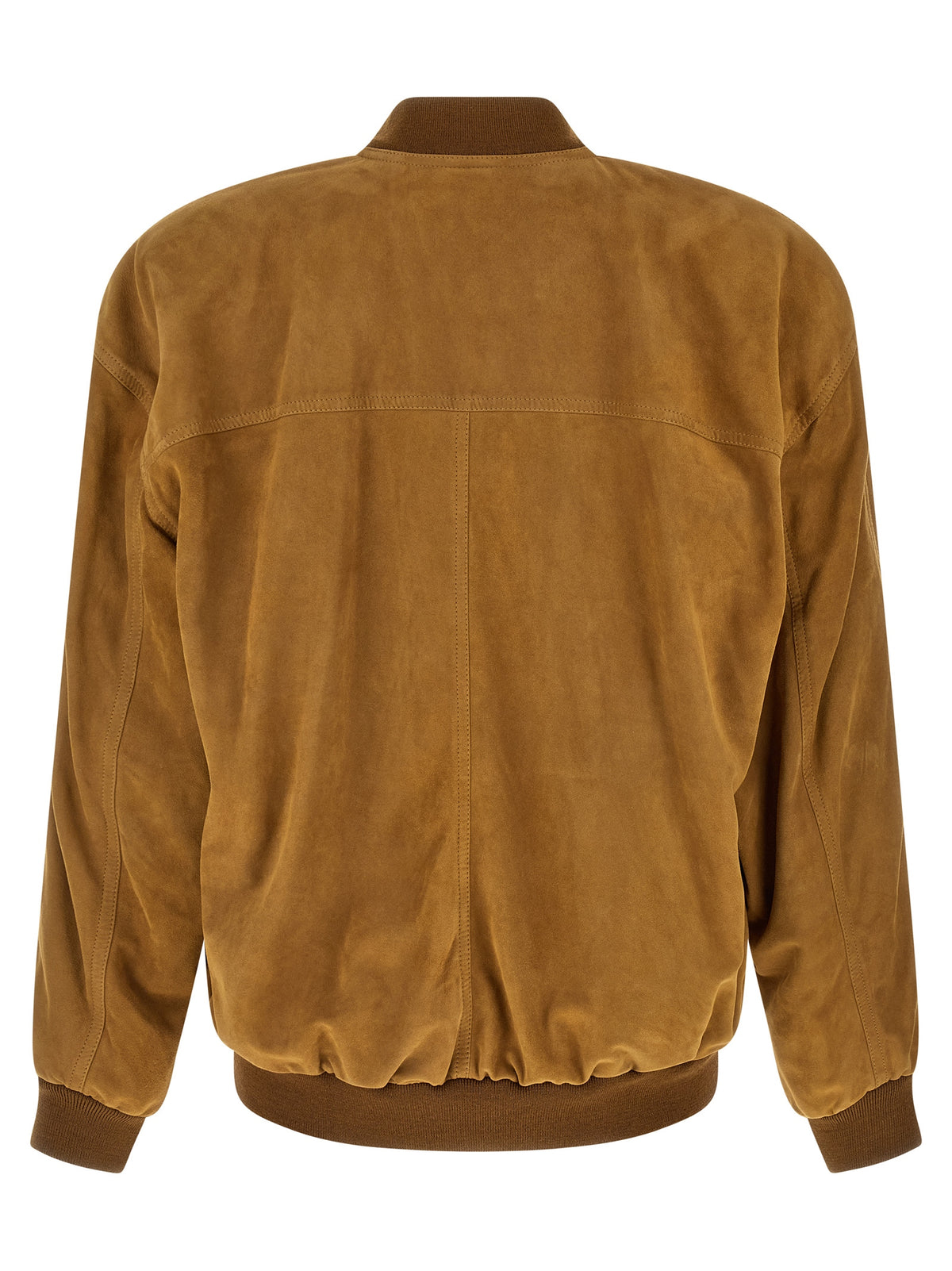 Saint Laurent Brown Lamb Leather Leather Jacket
