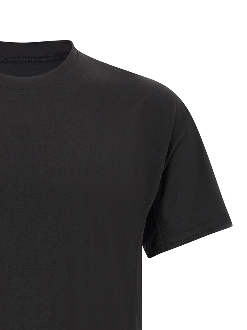 Y-3 Black Polyester Running T-Shirt for Men
