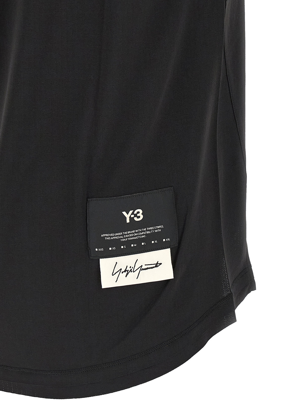 Y-3 Black Polyester Running T-Shirt for Men