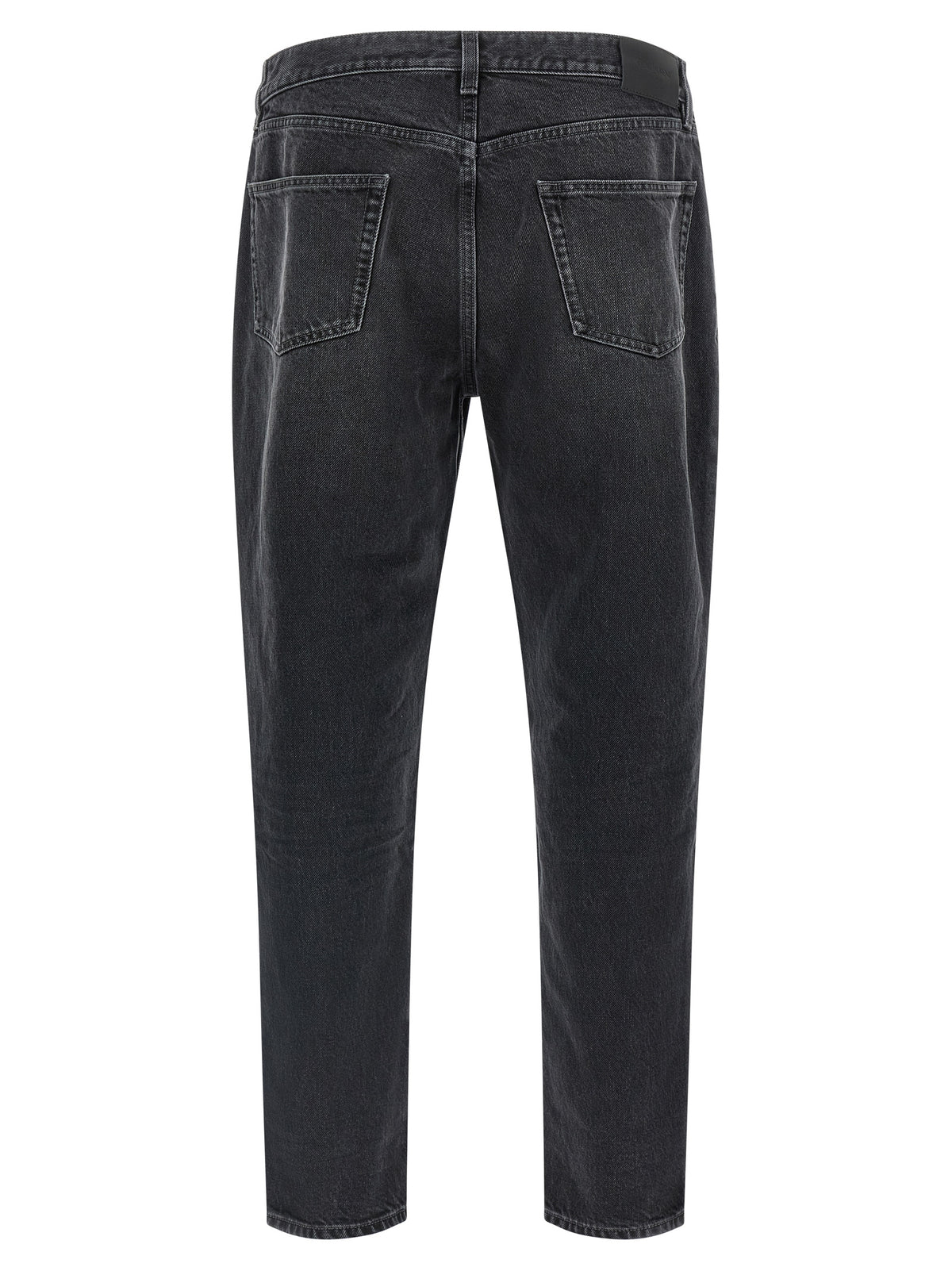 Saint Laurent Mick Black Cotton Straight-Leg Jeans