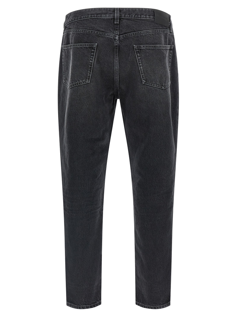 Saint Laurent Mick Black Cotton Straight-Leg Jeans