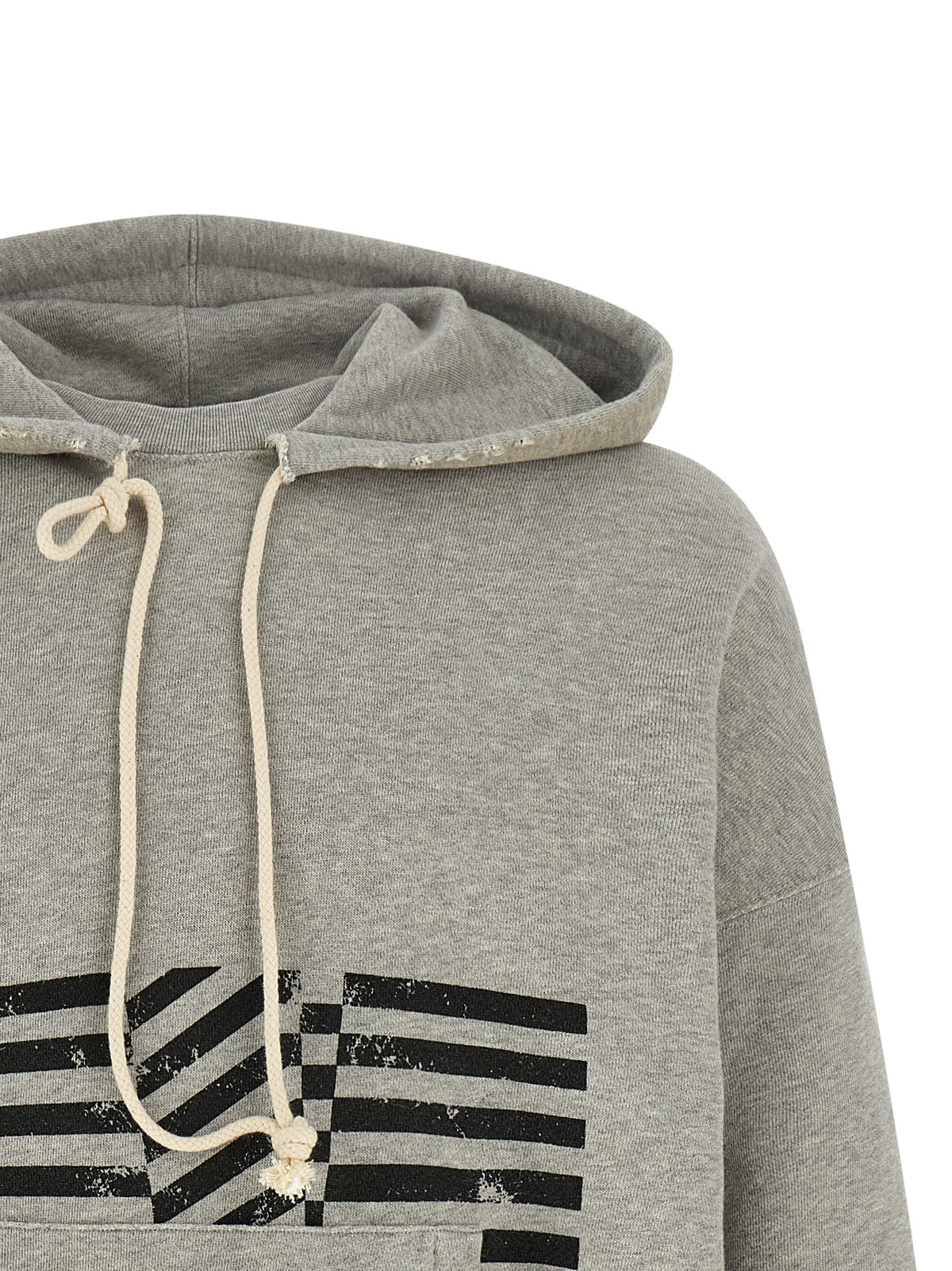 Golden Goose Journey Mélange Gray Cotton Hoodie